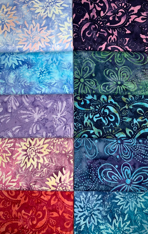 Batik Yardage, Batik Fabric by the Yard