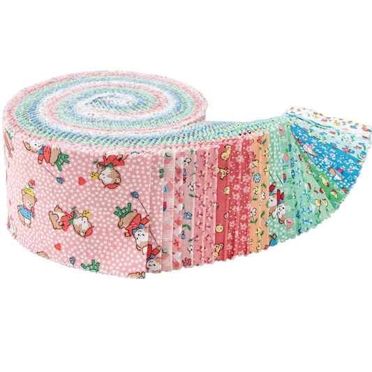 Riley Blake Playtime 30s - 40 Strip Rolie Polie