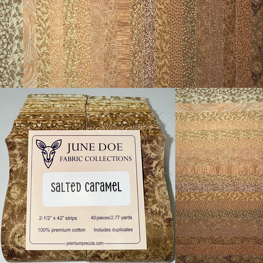 June Doe Fabric Collections - Salted Caramel - 40-Strip Pack