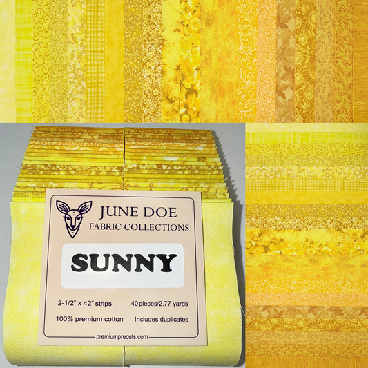 June Doe Fabric Collections - Sunny - 40-Strip Pack