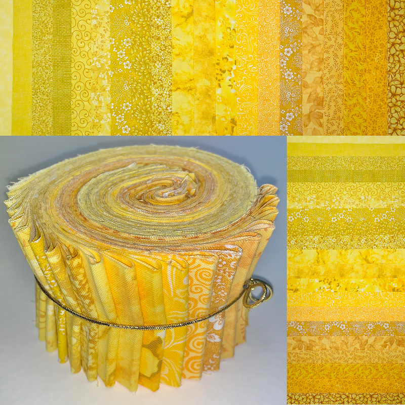 Sunshine 2.5" Roll - 20 Fabrics, 20 Total Strips