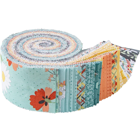 Riley Blake Sunshine and Sweet Tea 2.5" Strips - 40-Strip Rolie Polie