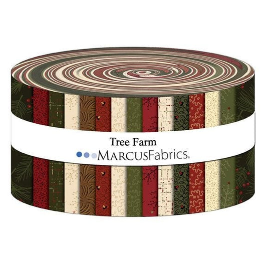 Marcus Fabrics - Tree Farm by Pam Buda - 40 2.5" Strips