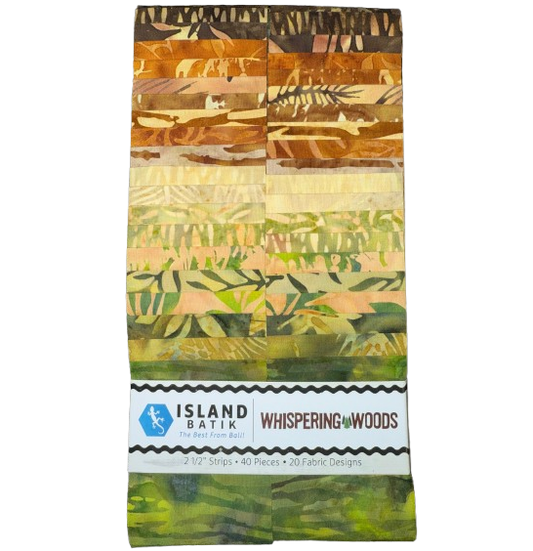 Island Batik - Whispering Woods - 20 Fabrics, 40 Total Strips