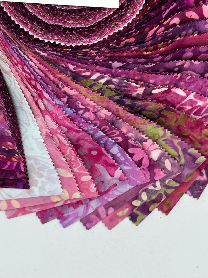 Maywood Studio - Java Batiks - Wine Purple - 40 Strips